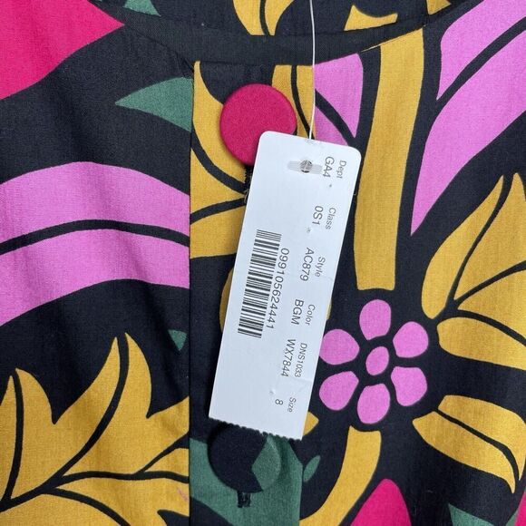 J.CREW Ratti Dress Women 8 Tiered Popover NEW Long Sleeve Floral Cotton AC879 - Picture 13 of 16